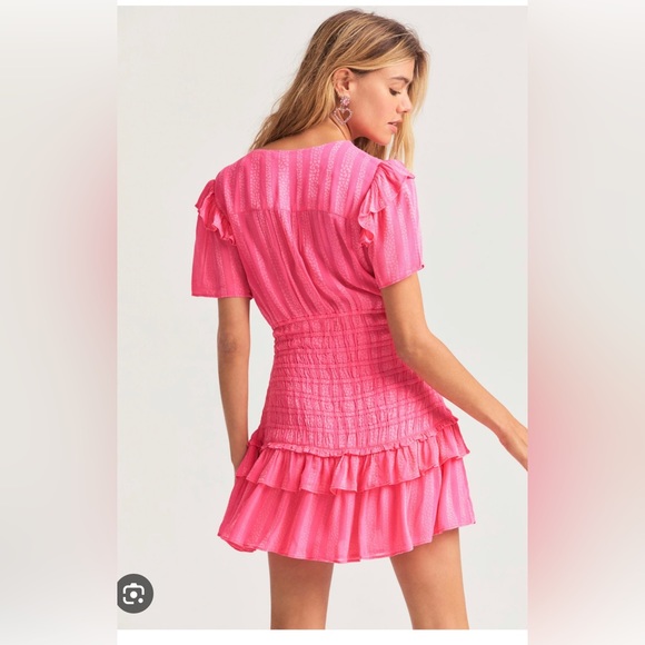 LoveShackFancy Rena Smocked Mini Dress - Picture 2 of 3